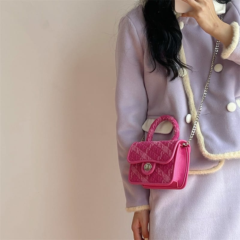 Rachymack Rose Pink Women Lock Shoulder Bags