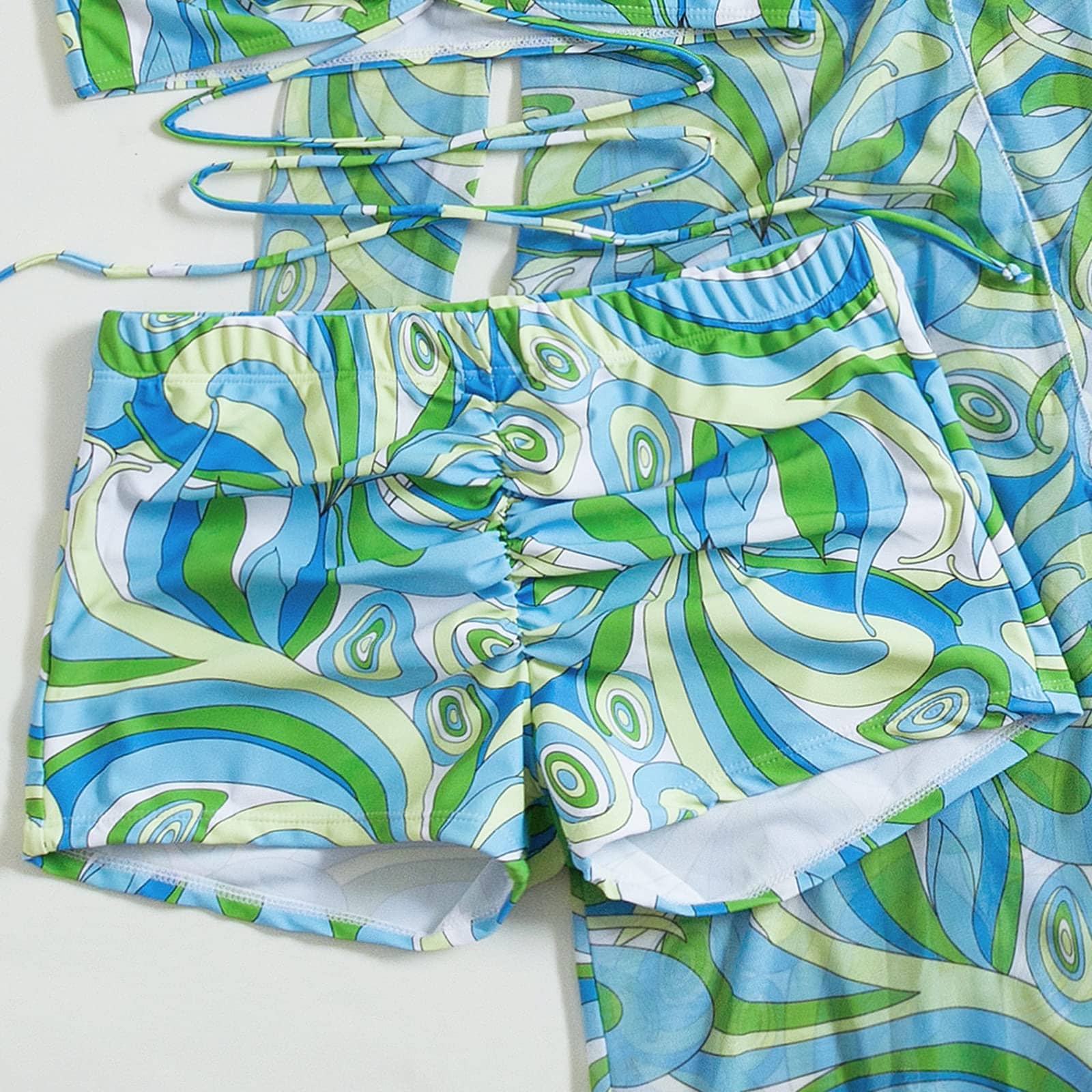 Rachymack Sexy Floral Printed Push Up Bikini Set