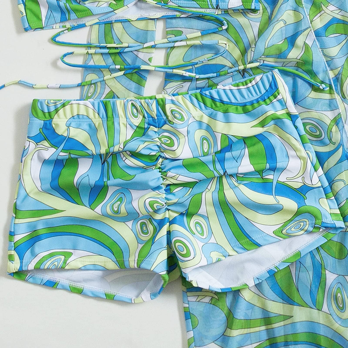Rachymack Sexy Floral Printed Push Up Bikini Set