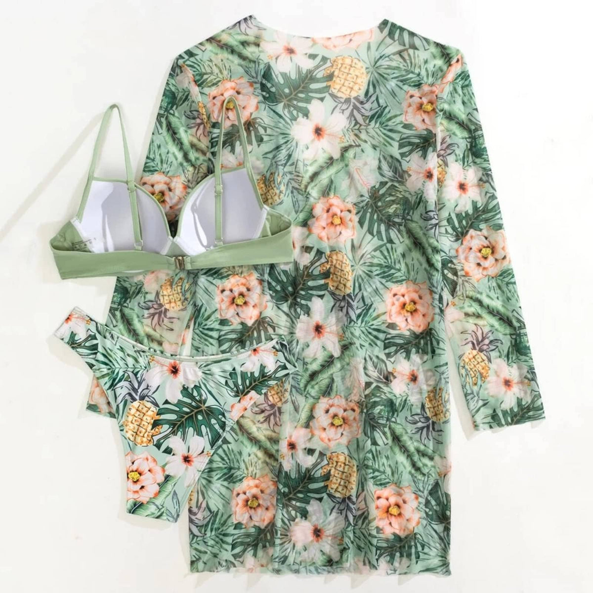 Rachymack Sexy Floral Printed Push Up Bikini Set