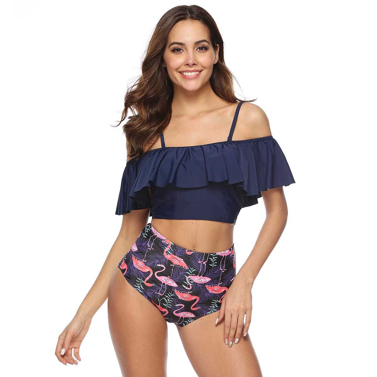 Rachymack Sexy Floral Printed Push Up Bikini Set