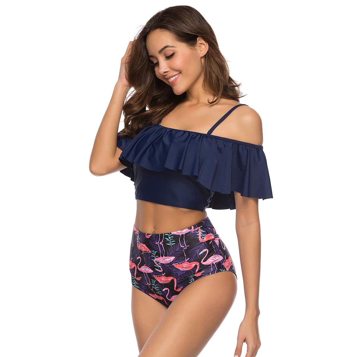 Rachymack Sexy Floral Printed Push Up Bikini Set