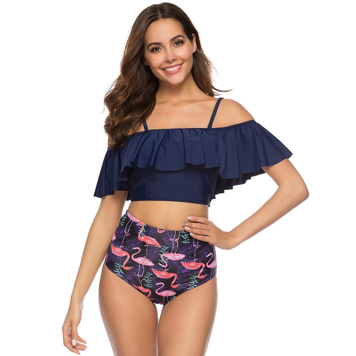 Rachymack Sexy Floral Printed Push Up Bikini Set
