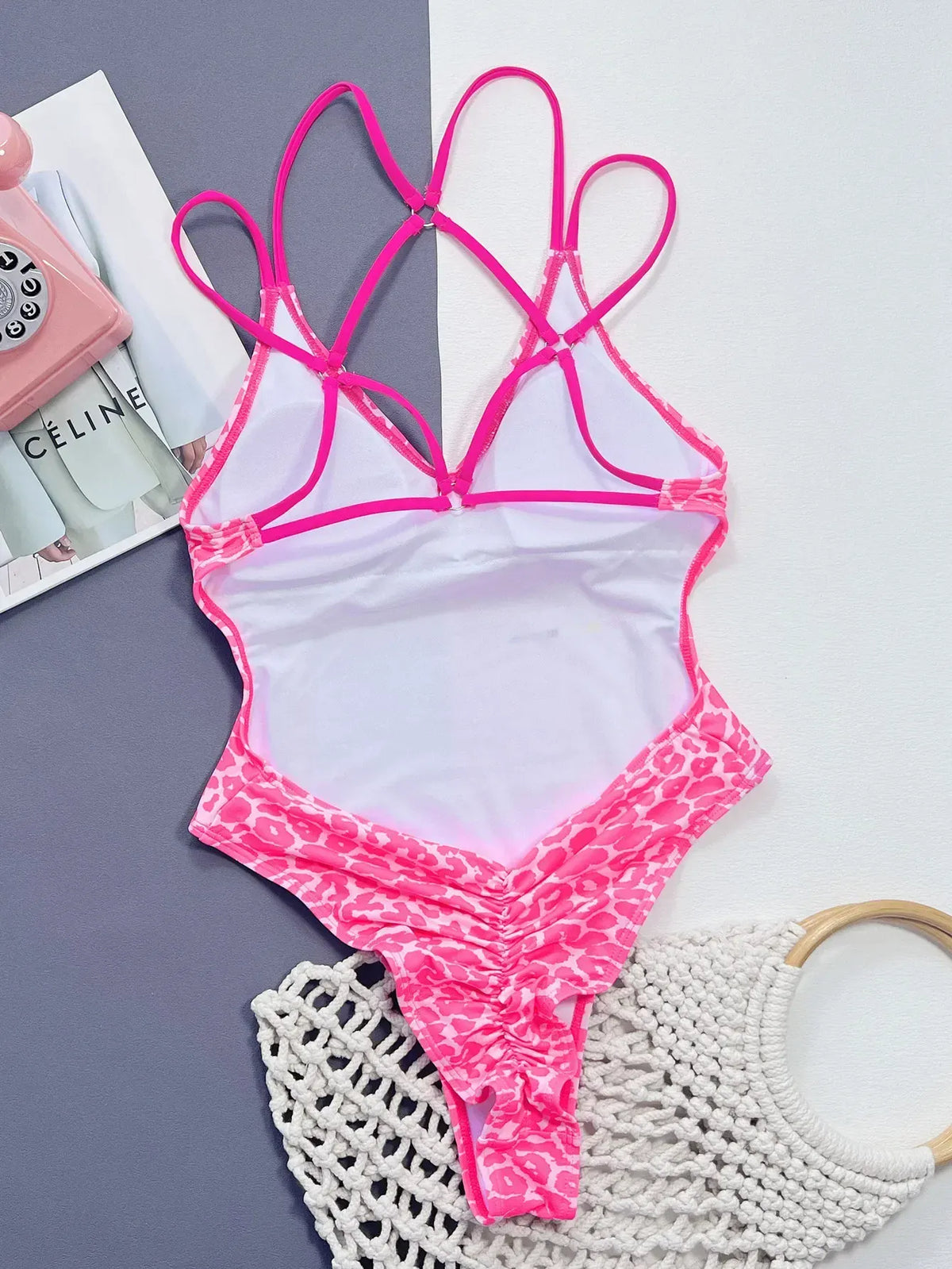 Rachymack Sexy Leopard Print Bikini Women Bodysuit