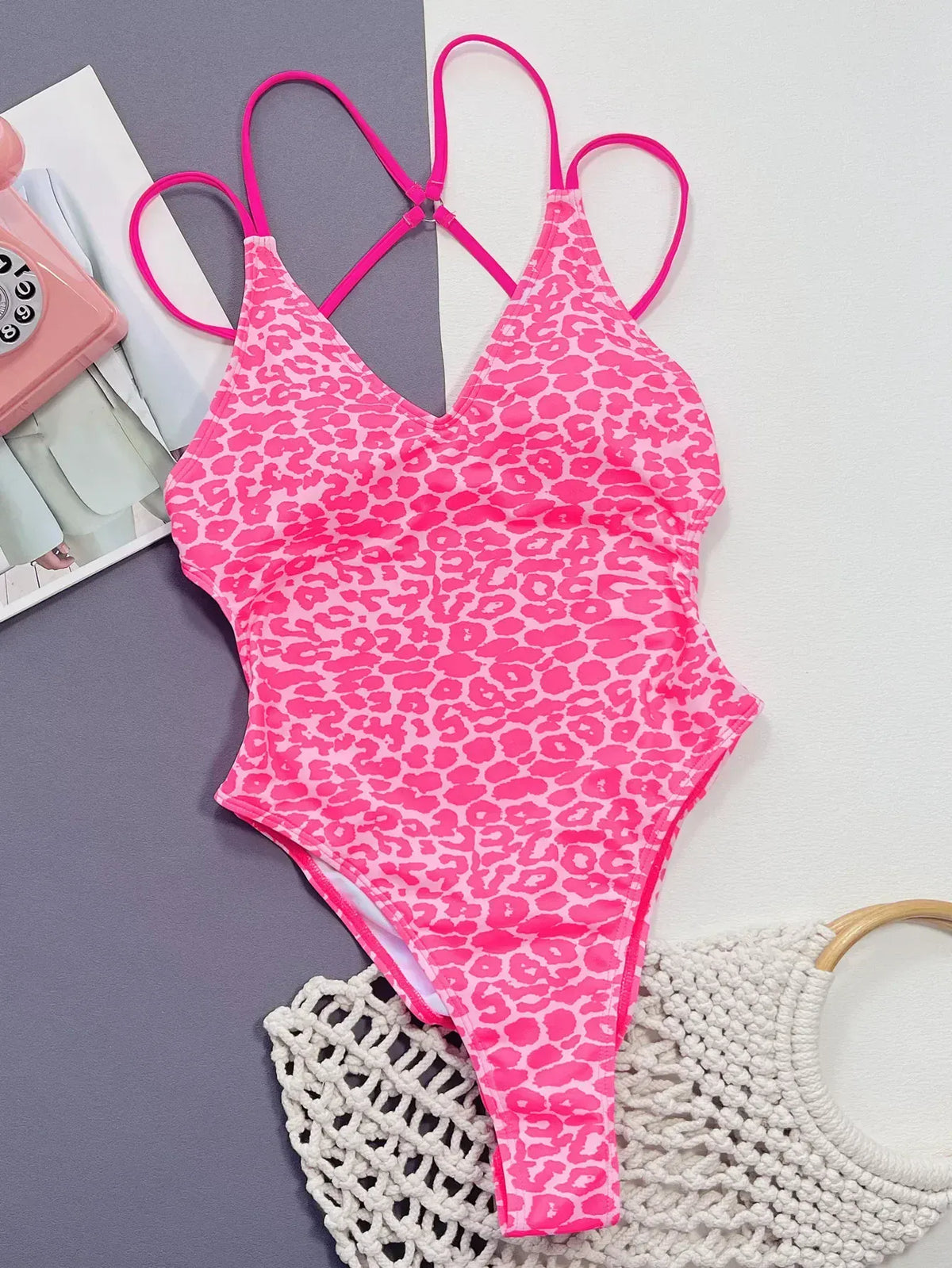 Rachymack Sexy Leopard Print Bikini Women Bodysuit