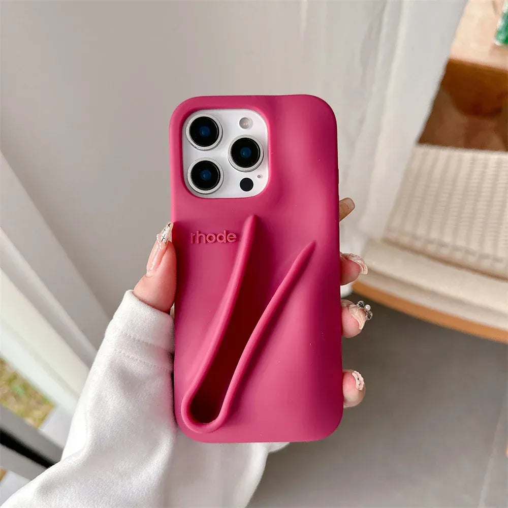 Rachymack Silicon / Raspberry / iPhone 13 Pro Max Lip Gloss Holder iPhone Case Cover