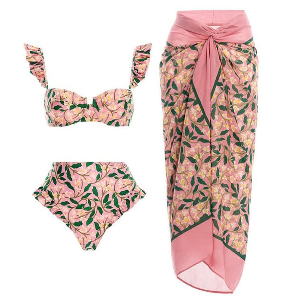 Rachymack Swimwear Bathing Suit with Cover Up Set