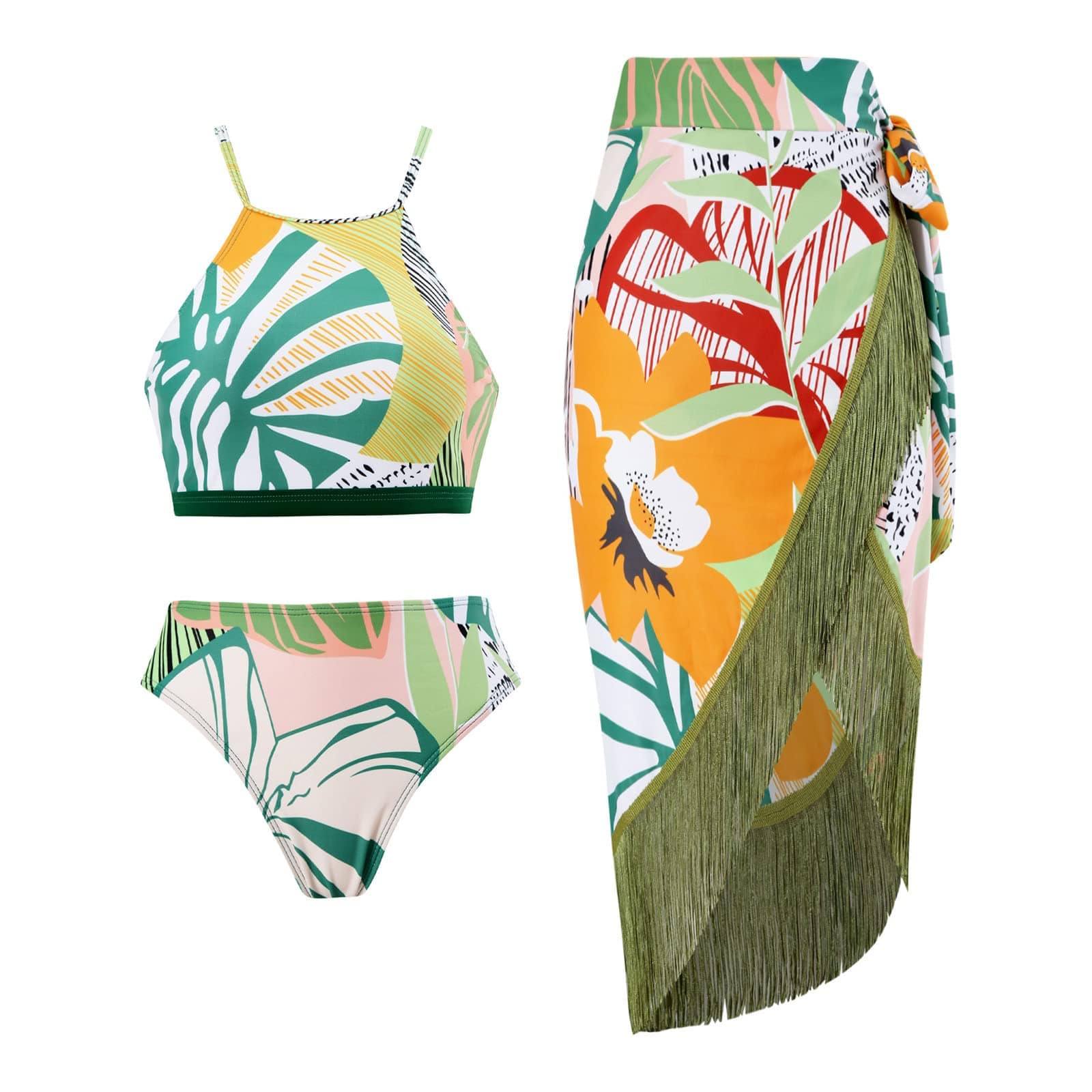 Rachymack Swimwear Bathing Suit with Cover Up Set