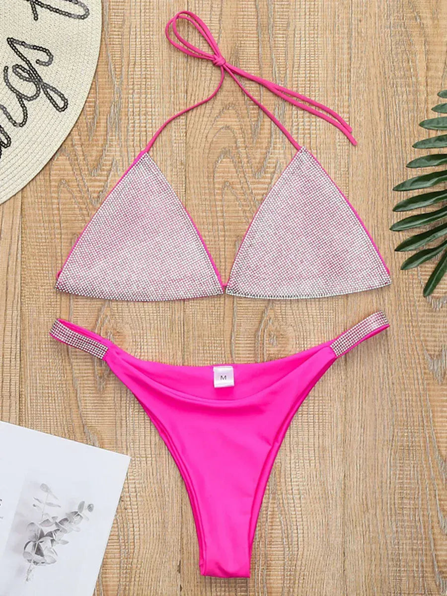 Rachymack Swimwear Diamond Bikini Women Swimsuit | Swimwear Two Pieces Bikini Set
