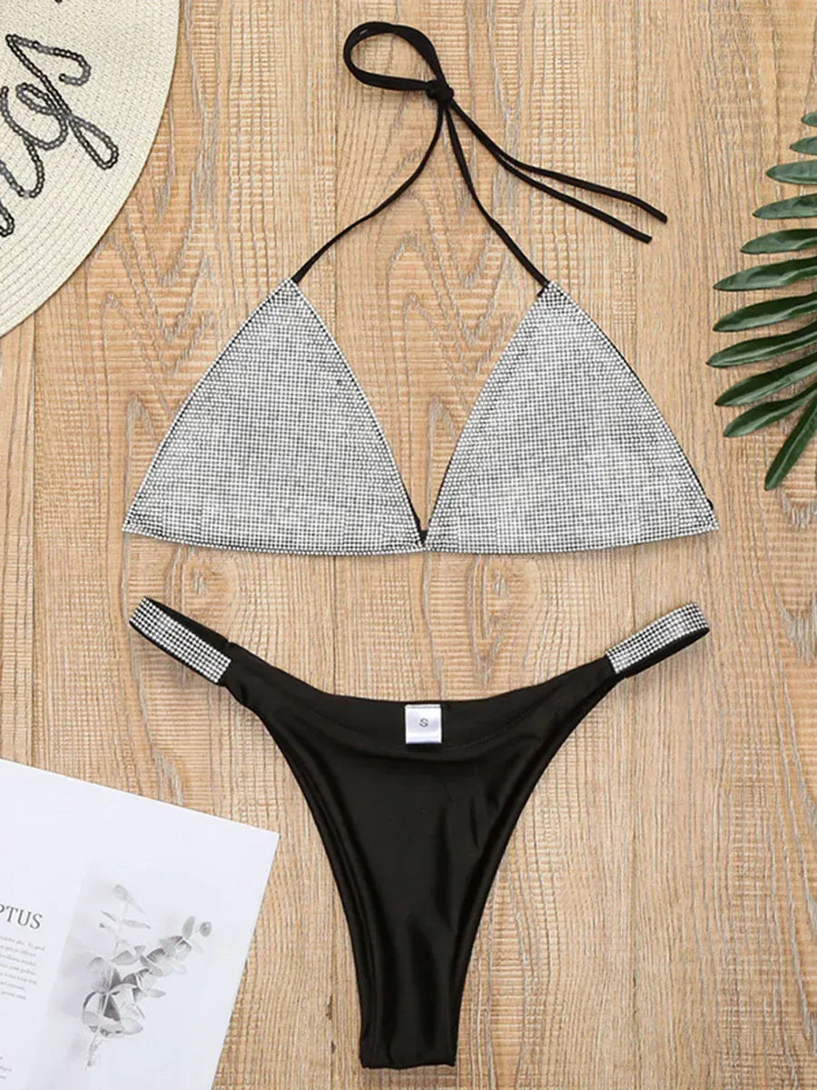 Rachymack Swimwear Diamond Bikini Women Swimsuit | Swimwear Two Pieces Bikini Set