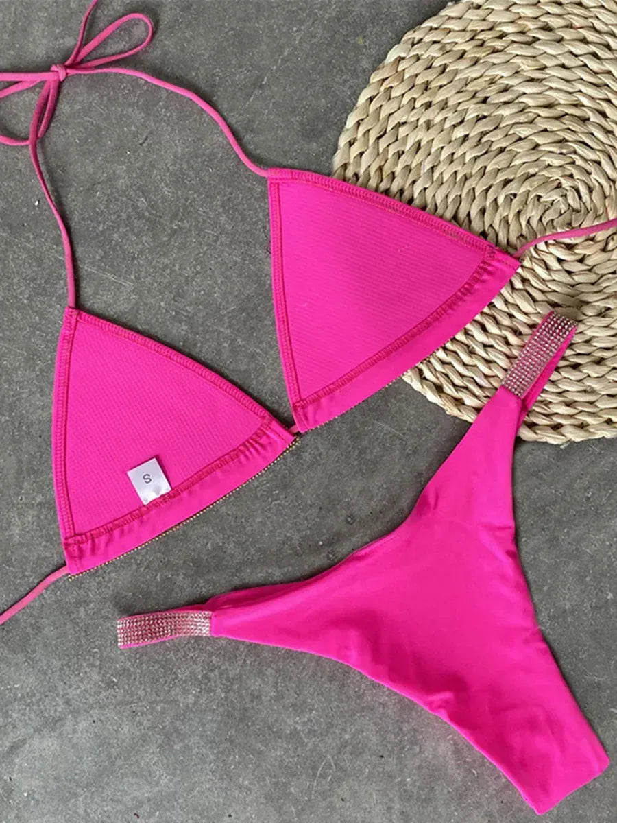 Rachymack Swimwear Diamond Bikini Women Swimsuit | Swimwear Two Pieces Bikini Set