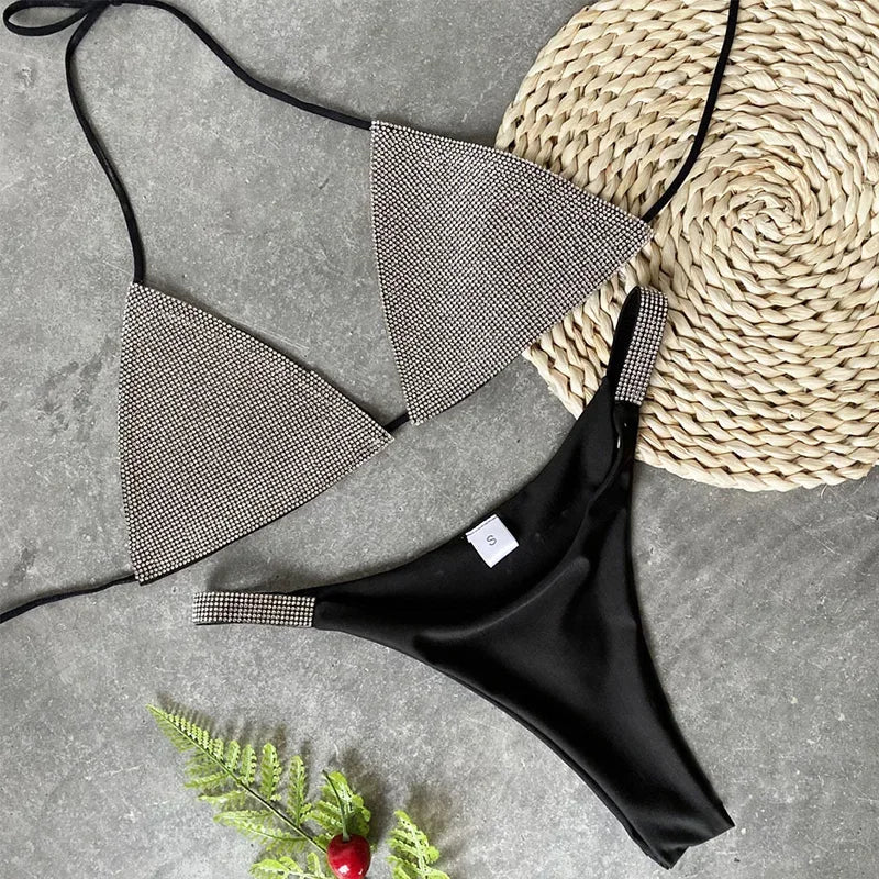 Rachymack Swimwear Diamond Bikini Women Swimsuit | Swimwear Two Pieces Bikini Set