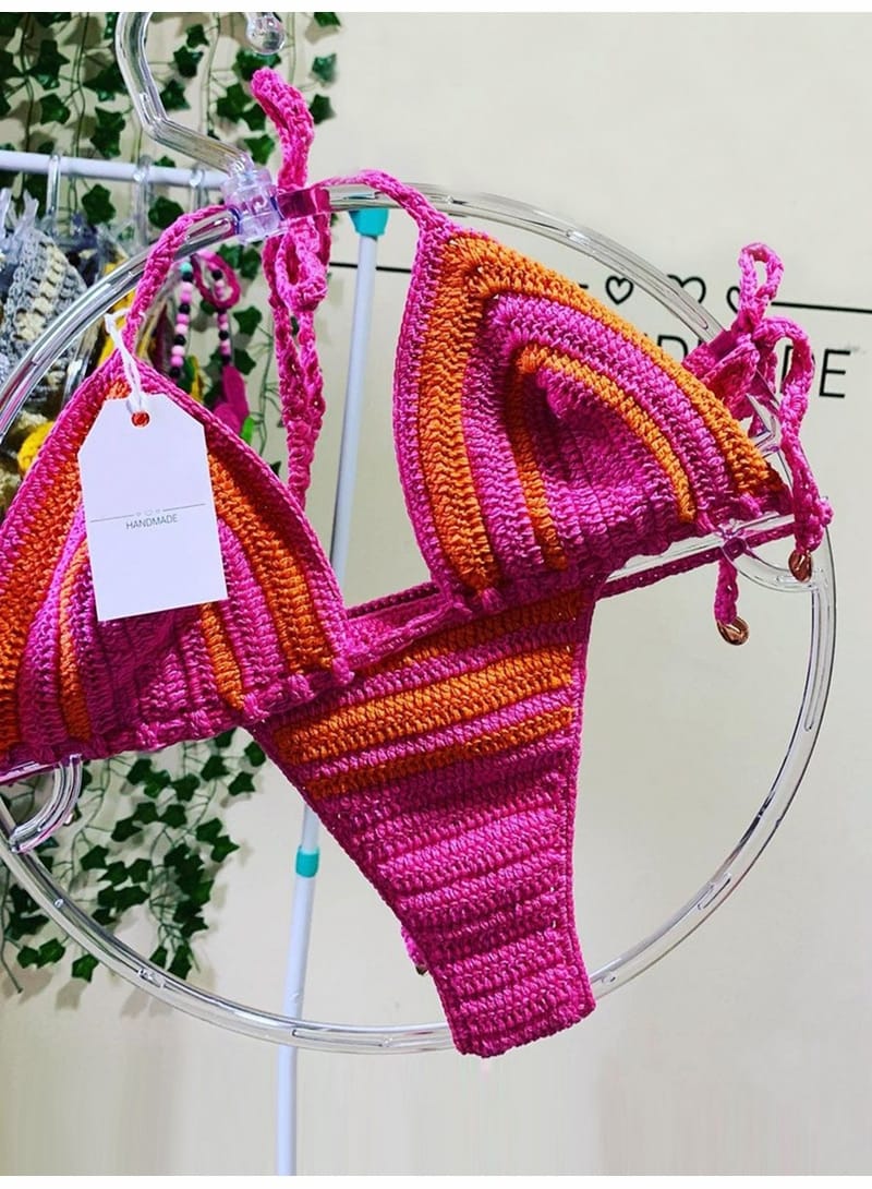 Rachymack Women Fabric Crochet Bikini Sets