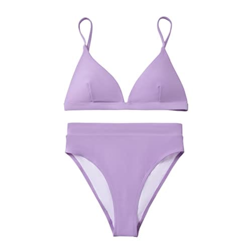 Rachymack Women High Waisted High Cut Bikini Sets