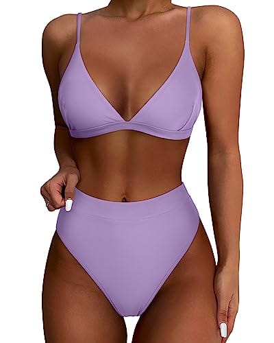 Rachymack Women High Waisted High Cut Bikini Sets