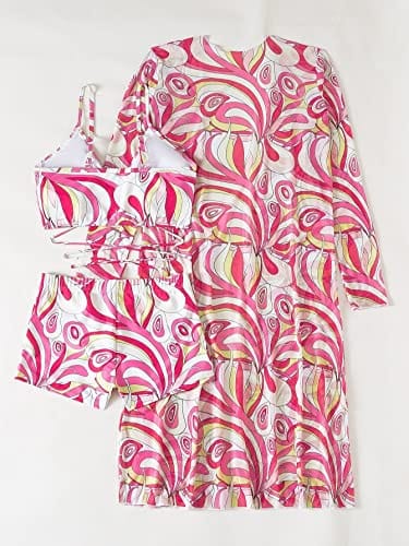 Rachymack Women Printed 3 Pieces High Waist Bikini