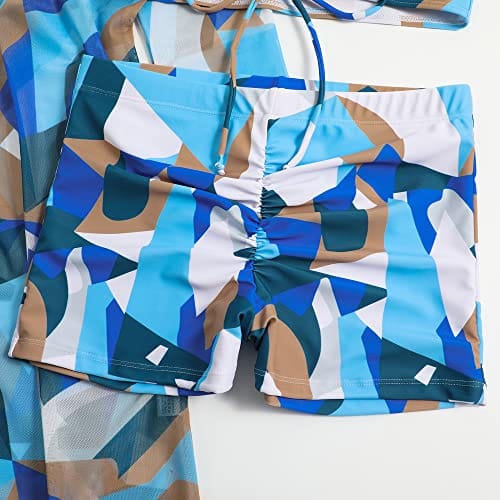 Rachymack Women Printed 3 Pieces High Waist Bikini