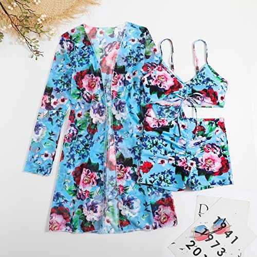 Rachymack Women Printed 3 Pieces High Waist Bikini