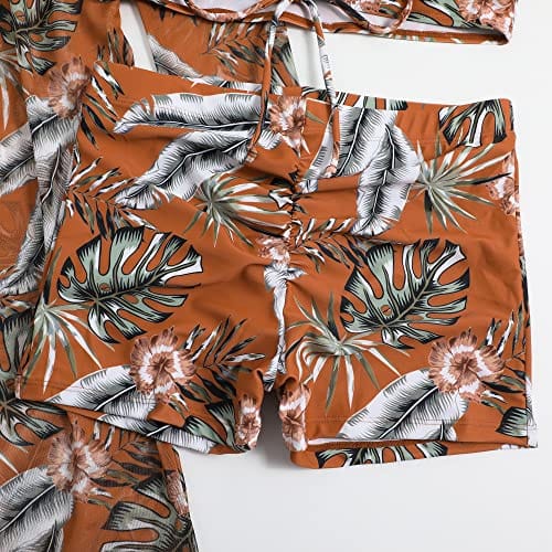 Rachymack Women Printed 3 Pieces High Waist Bikini