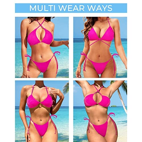 Rachymack Women String Triangle Bikini Sets