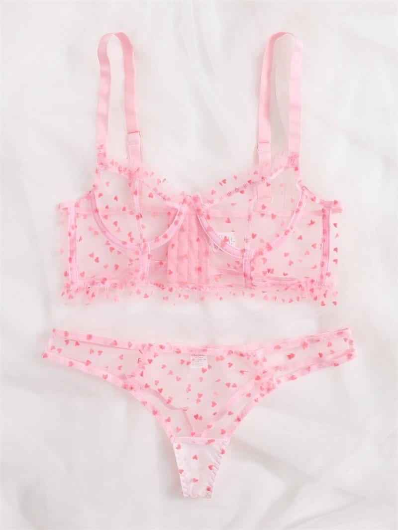 Rachymack Womens Mesh Sheer Sexy Lingerie Sets