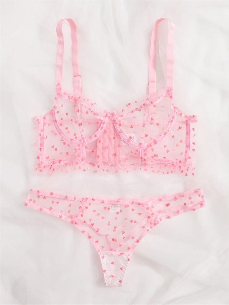 Rachymack Womens Mesh Sheer Sexy Lingerie Sets