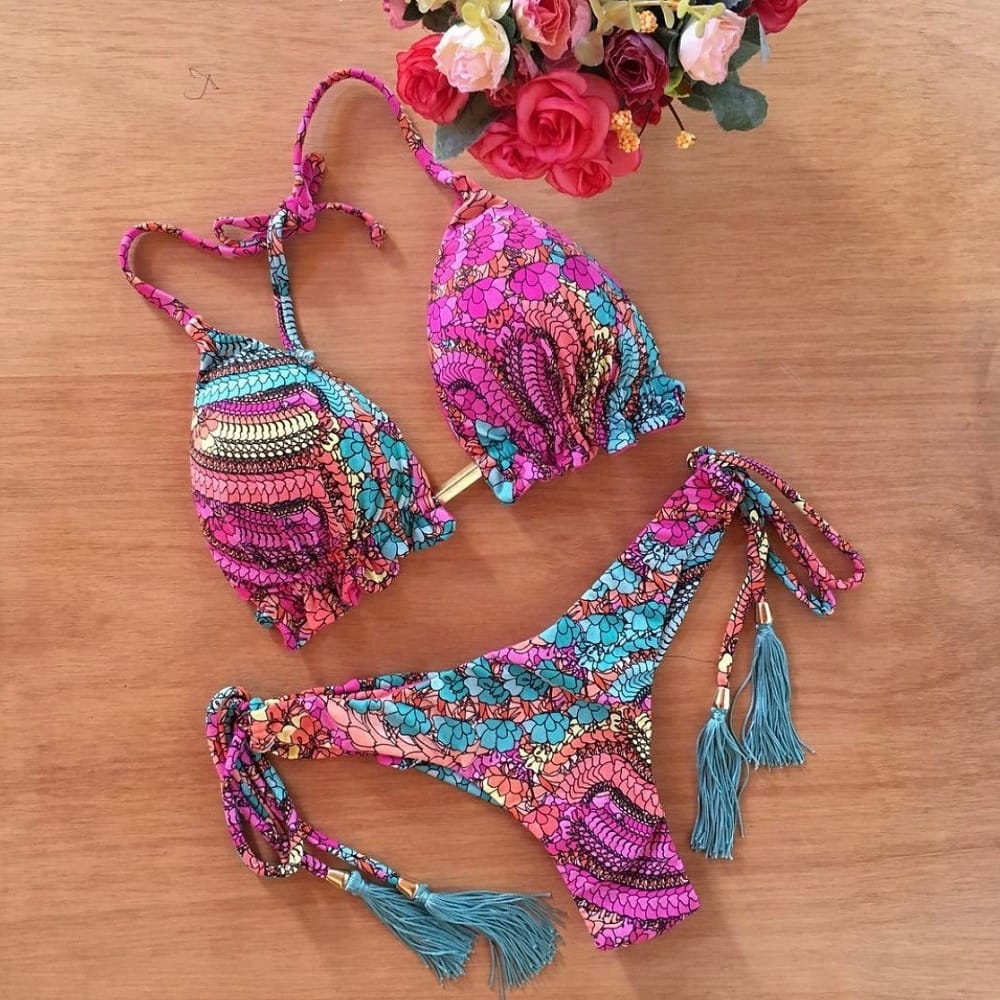 Rachymack MK21 / S Female patterned Sexy Bikinis Set